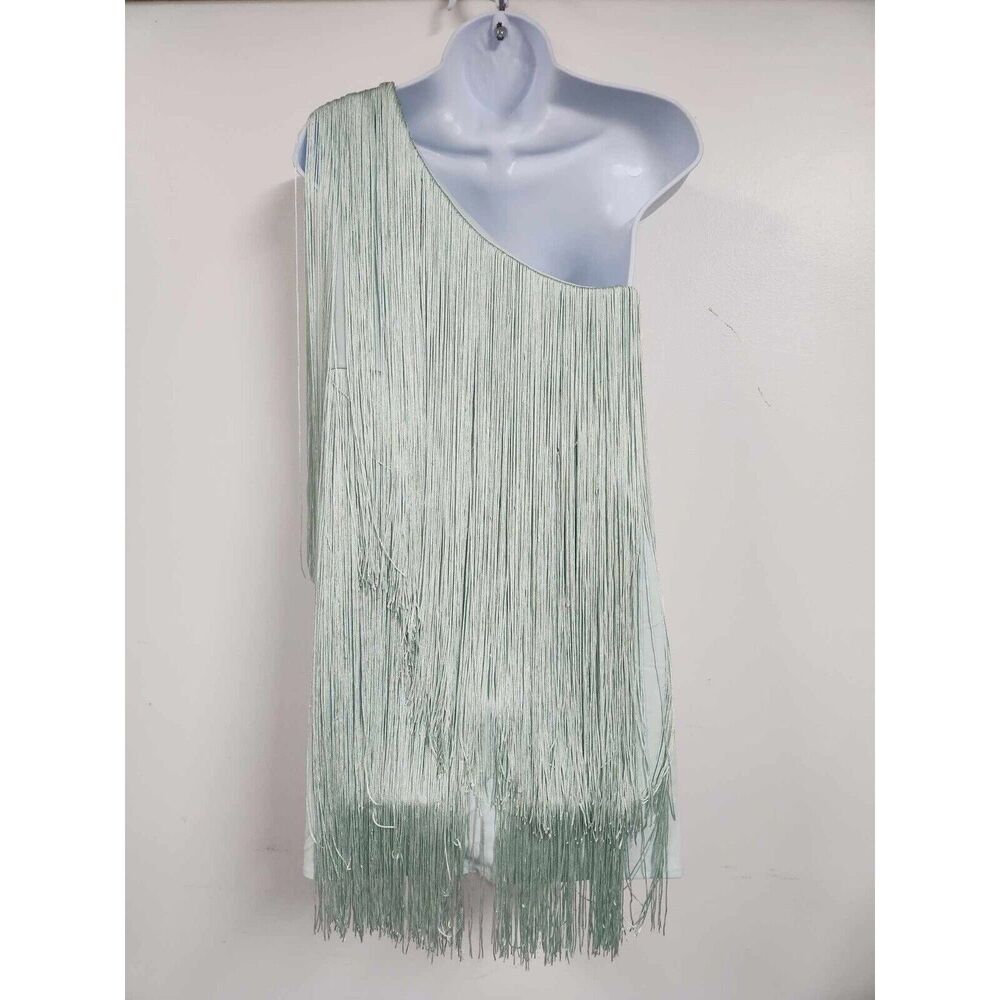 NWT Anthropologie Hutch One-Shoulder Fringed Mini Dress Size Xs - Picture 7 of 10